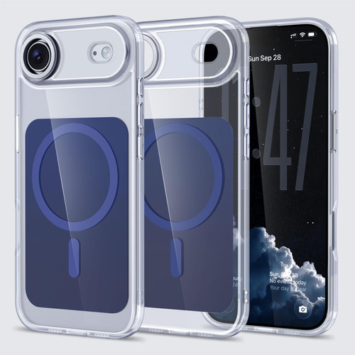 iPhone Air Kalebol Transparent Magnetic MagSafe Skin Feel Phone Case - Blue