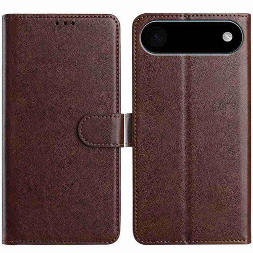 iPhone Air Lambskin 8-card Slot Leather Phone Case - Brown