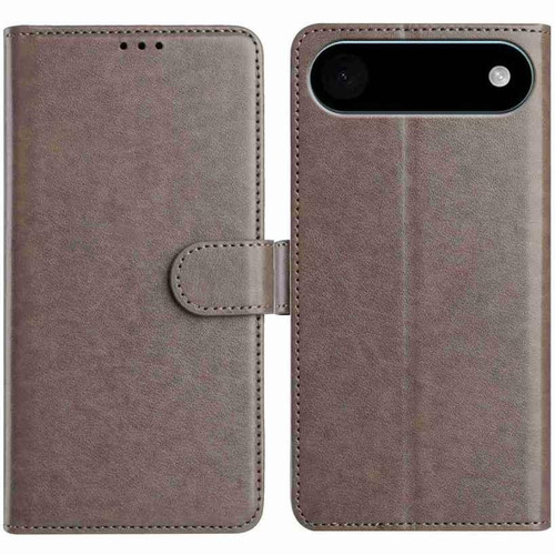 iPhone Air Lambskin 8-card Slot Leather Phone Case - Grey