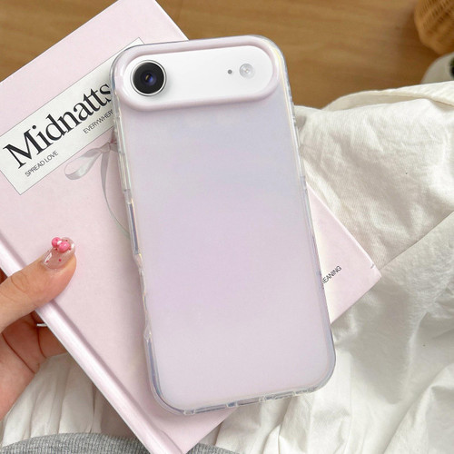 iPhone Air Large Camera Frame Vibrant Jelly Color TPU + IMD Phone Case - Purple