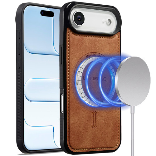 iPhone Air LC.IMEEKE L6 Series MagSafe Magnetic Phone Case - Brown