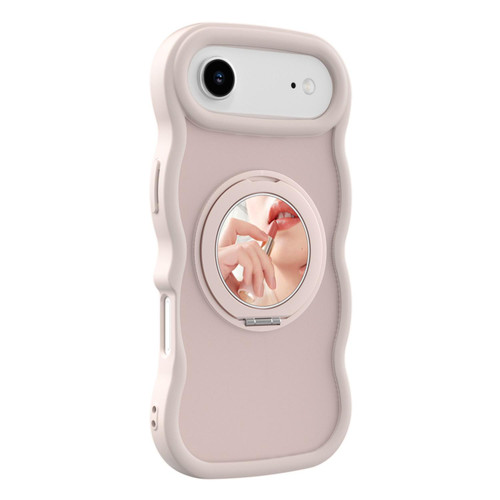 iPhone Air Mirror Holder MagSafe Phone Case - Pink