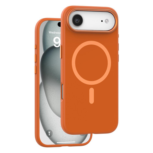 iPhone Air Mutural Karen Series Liquid Silicone MagSafe Phone Case - Orange