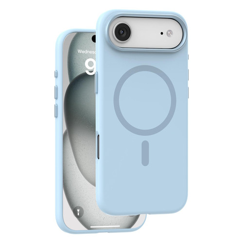 iPhone Air Mutural Karen Series Liquid Silicone MagSafe Phone Case - Sky Blue