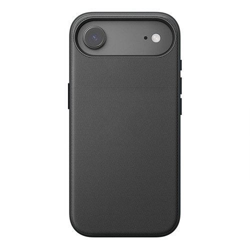 iPhone Air Official Tech Fabric Texture Side-Stick TPU Magnetic Phone Case, No AI Camera Button - Black