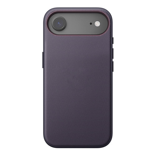 iPhone Air Official Tech Fabric Texture Side-Stick TPU Magnetic Phone Case, No AI Camera Button - Purple