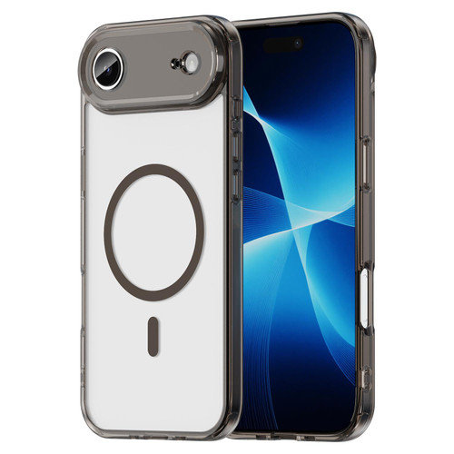 iPhone Air PC Hybrid TPU Airbag Shockproof MagSafe Phone Case - Transparent Black