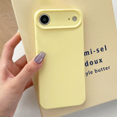 iPhone Air Precision Hole Camera Frame Solid Color Phone Case - Yellow