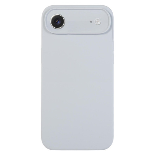 iPhone Air Pure Color Liquid Silicone Fine Pore Phone Case - Grey Blue