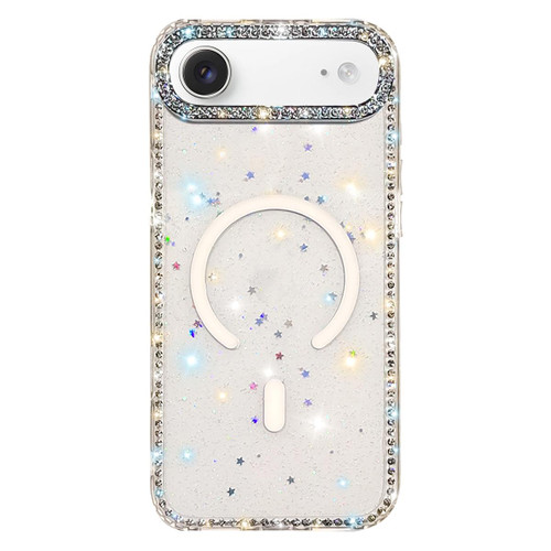 iPhone Air Rhinestone Dual-side IMD PC Hybrid TPU Magnetic Phone Case - Glitter Stars