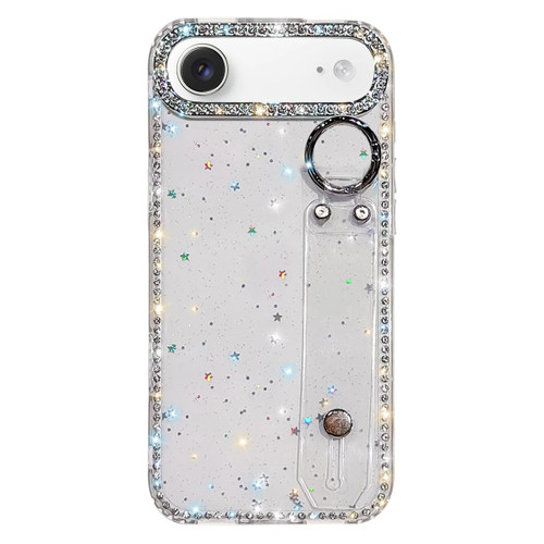 iPhone Air Rhinestone Glitter Wristband Holder Phone Case - Glitter Stars