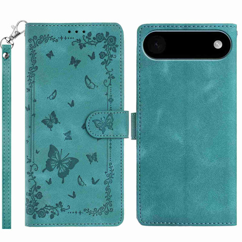 iPhone Air Secret Garden Butterfly Pattern Leather Phone Case - Green