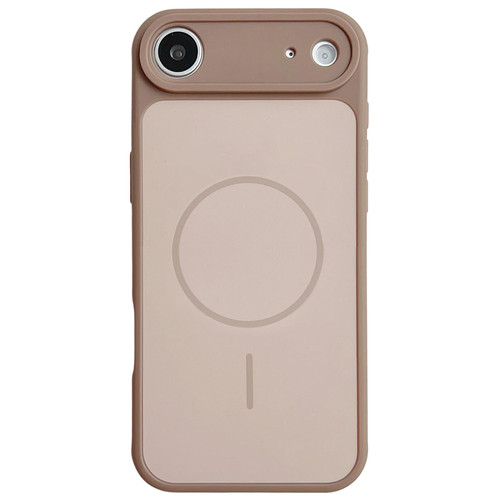 iPhone Air Skin Feel Color Blocking Cooling Magnetic Phone Case - Rose Pink