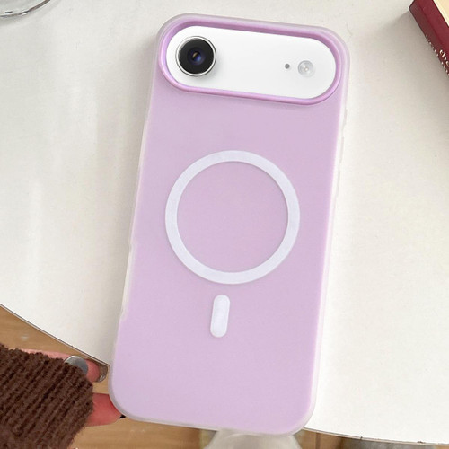 iPhone Air Skin Feel MagSafe Magnetic PC Hybrid TPU Phone Case - Purple