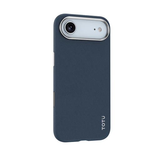iPhone Air TOTU PC-17 Vegan Leather MagSafe Magnetic Phone Case - Blue