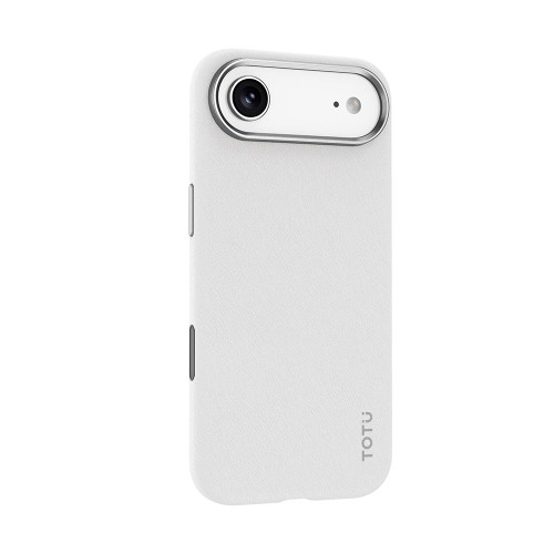 iPhone Air TOTU PC-17 Vegan Leather MagSafe Magnetic Phone Case - White