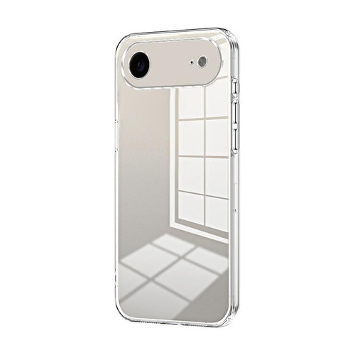 iPhone Air Transparent Plating Fine Hole Phone Case - Transparent