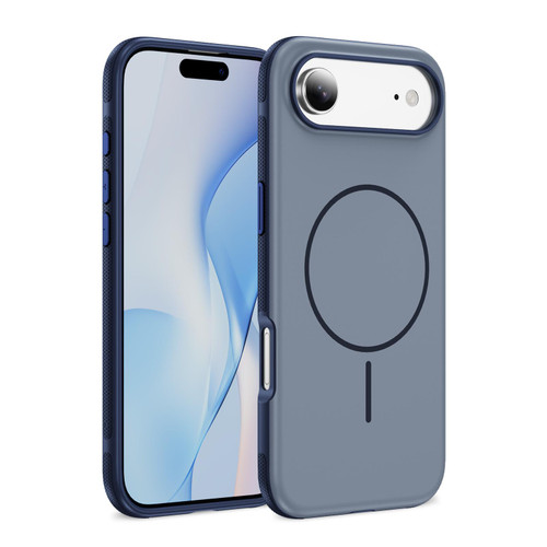 iPhone Air Two-colors Imitation Original Magsafe PC Hybrid TPU Phone Case - Blue