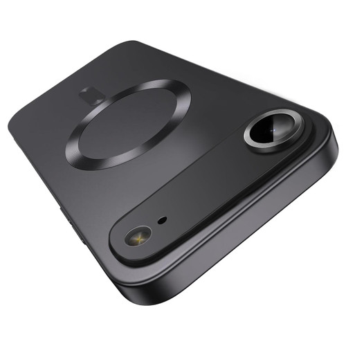 iPhone Air Ultra thin Metallic TPU MagSafe Phone Case with Lens Film - Black
