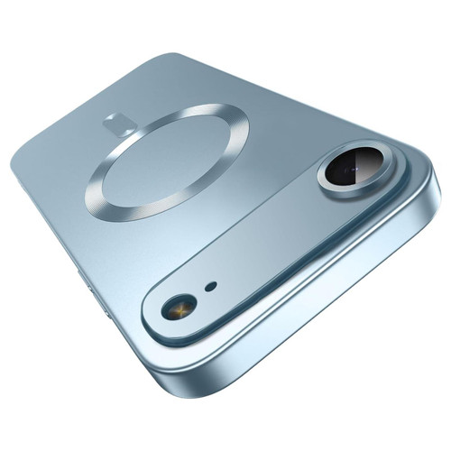 iPhone Air Ultra thin Metallic TPU MagSafe Phone Case with Lens Film - Sierra Blue