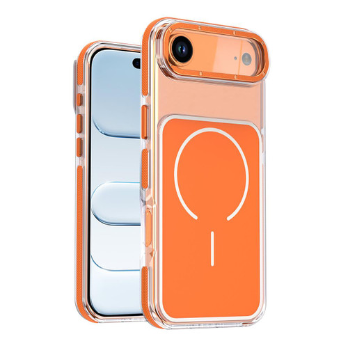 iPhone Air Vibrant Dual-color TPU + Acrylic Magnetic Phone Case - Orange