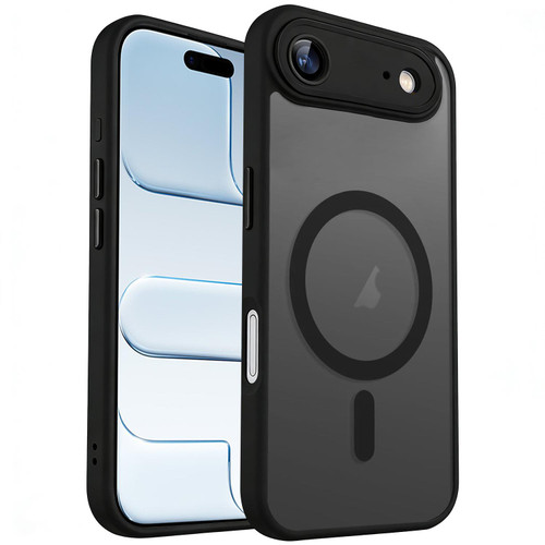 iPhone Air XDcase Skin Feel Magnetic Frosted Phone Case with Lens Film - Black