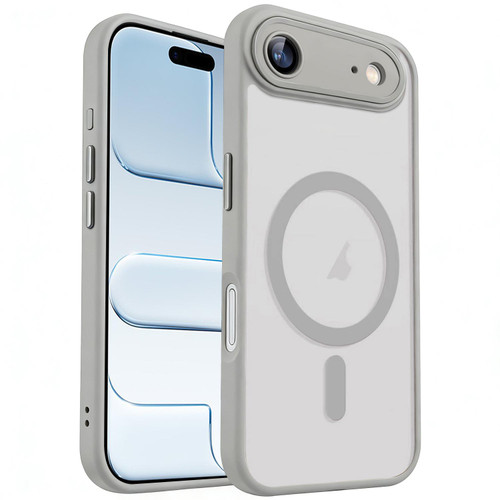 iPhone Air XDcase Skin Feel Magnetic Frosted Phone Case with Lens Film - Grey