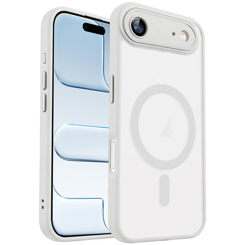 iPhone Air XDcase Skin Feel Magnetic Frosted Phone Case with Lens Film - White