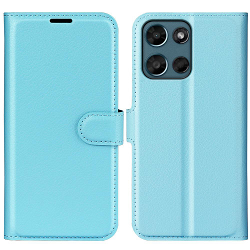 Moto G 2026 Litchi Texture Horizontal Flip Leather Phone Case with Holder - Blue