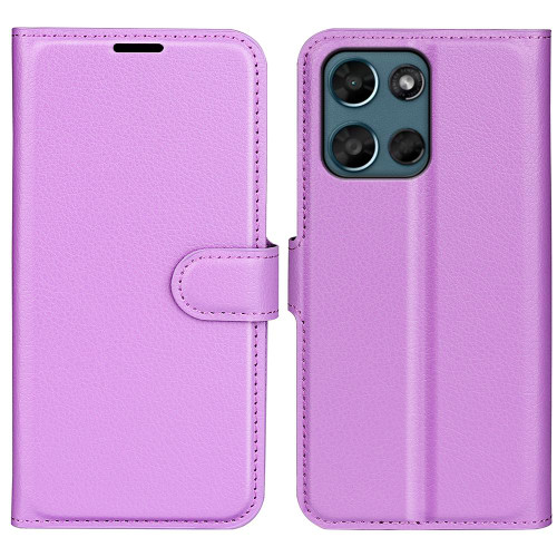 Moto G 2026 Litchi Texture Horizontal Flip Leather Phone Case with Holder - Purple