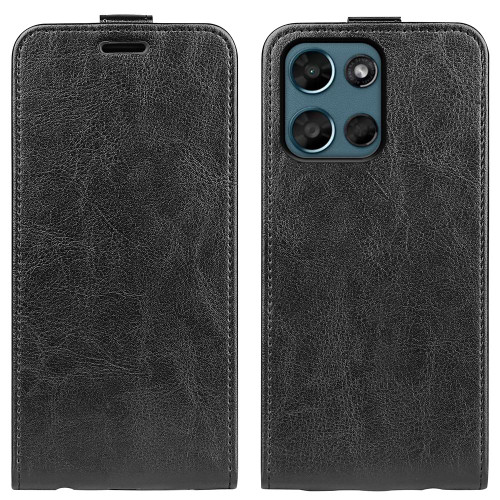 Moto G 2026 R64 Texture Single Vertical Flip Leather Phone Case - Black