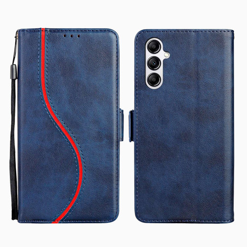 Samsung Galaxy A16 5G / A26 5G Side Buckle S Curve Leather Phone Case - Blue
