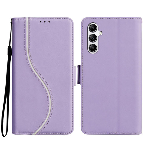 Samsung Galaxy A16 5G / A26 5G Side Buckle S Curve Leather Phone Case - Purple
