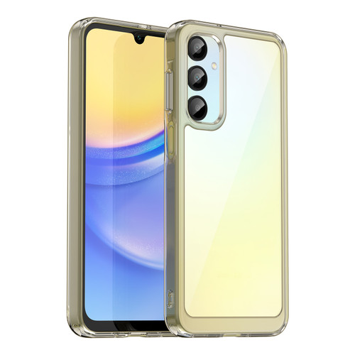 Samsung Galaxy A16 5G Colorful Series Acrylic Hybrid TPU Phone Case - Transparent Grey