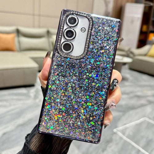 Samsung Galaxy A16 5G Diamond Glitter Sequins TPU Phone Case - Black