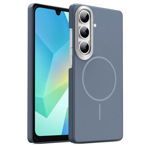 Samsung Galaxy A16 5G Gold Armor PC Thin Circle MagSafe Shockproof Phone Case - Carbon Grey