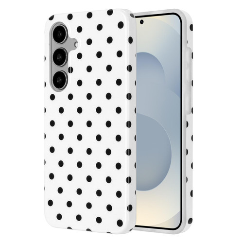 Samsung Galaxy A16 5G IMD Colorful Dots Pattern TPU Full Coverage Phone Case - White