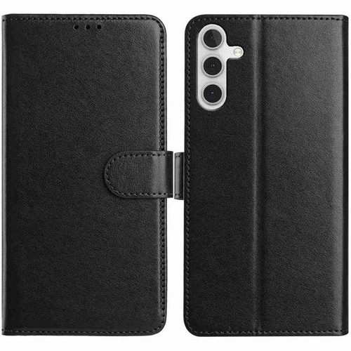 Samsung Galaxy A16 5G Lambskin 8-card Slot Leather Phone Case - Black