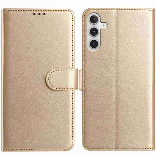 Samsung Galaxy A16 5G Lambskin 8-card Slot Leather Phone Case - Gold