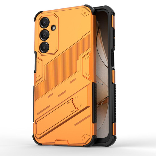 Samsung Galaxy A16 5G Punk Armor 2 in 1 PC + TPU Shockproof Phone Case with Invisible Holder - Orange