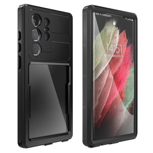 Samsung Galaxy S23 Ultra 5G RedPepper IP68 Waterproof Triple-proof Phone Case - Black