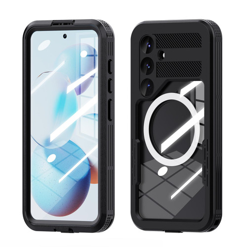 Samsung Galaxy S25 5G RedPepper IP68 Waterproof Triple-proof MagSafe Phone Case - Black