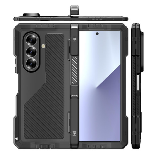 Samsung Galaxy Z Fold7 5G RedPepper Waterproof Drop-proof Dustproof Metal Phone Case - Black