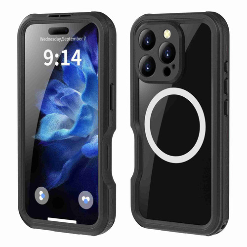 iPhone 16 Pro RedPepper IP68 Waterproof Triple-proof MagSafe Phone Case - Black