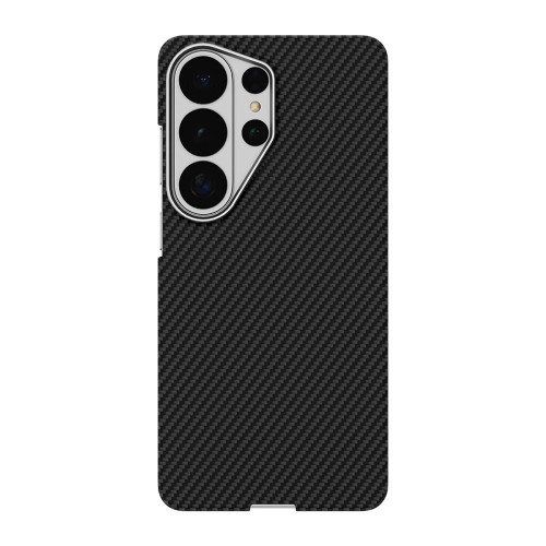 Samsung Galaxy S26 UItra 600D Fine Grain Series Carbon Fiber MagSafe Phone Case - Black