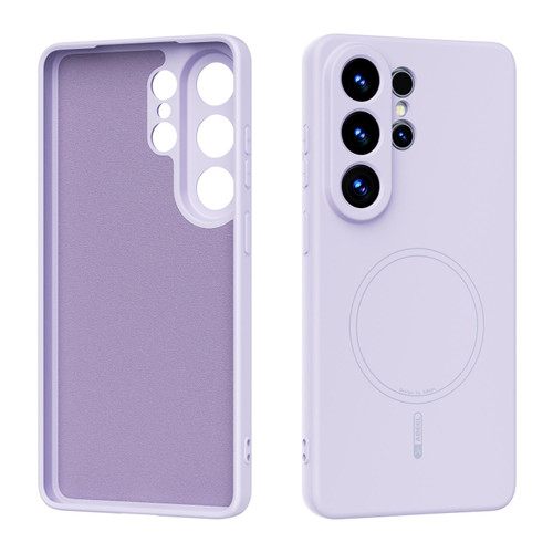 Samsung Galaxy S26 UItra ABEEL Skin-friendly Feel Magsafe Liquid Silicone Phone Case - Lilac Purple
