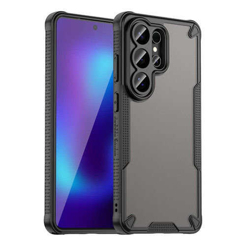 Samsung Galaxy S26 UItra Armor Glaze PC Hybrid TPU Phone Case - Black