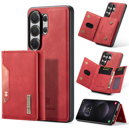 Samsung Galaxy S26 UItra DG.MING M2 Series 3-Fold Multi Card Bag + Magnetic Phone Case - Red