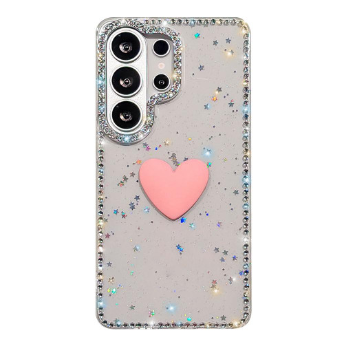Samsung Galaxy S26 UItra Flash Rhinestone Double-sided IMD Love Heart Phone Case - Glitter Stars