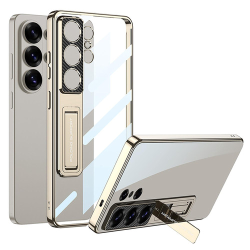 Samsung Galaxy S26 UItra GKK Electroplated Phantom Holder Phone Case - Champagne Gold